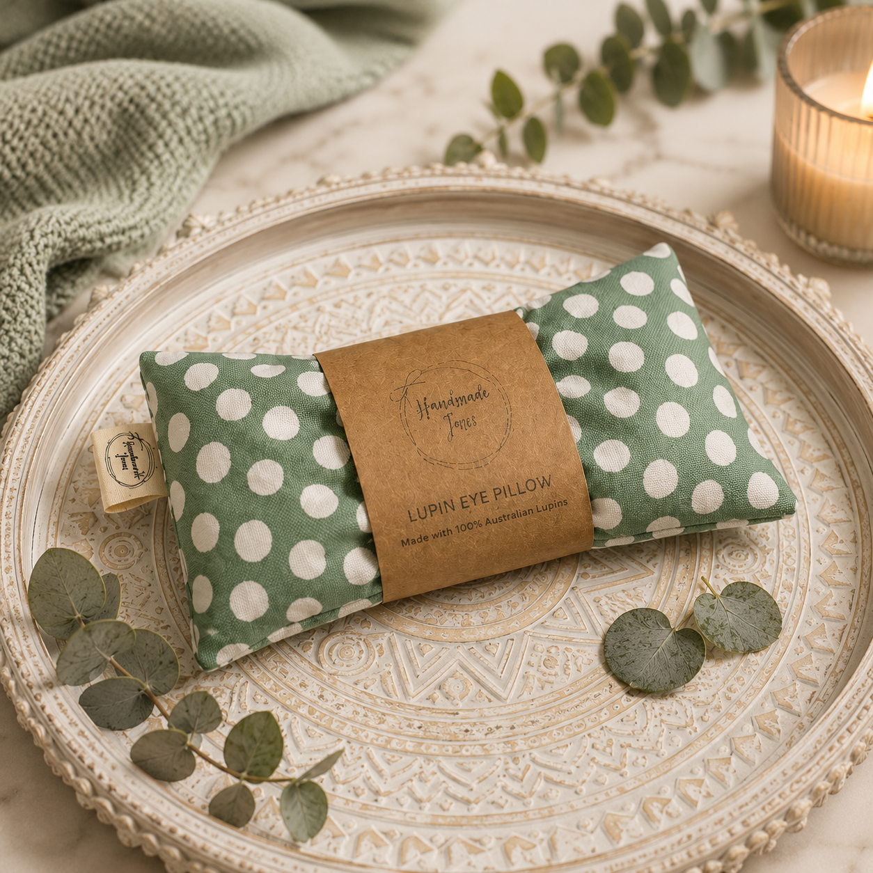 Calm Rest Eye Pillow in Green